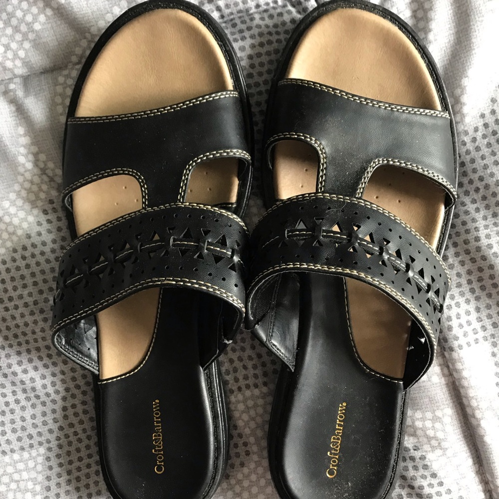 Black Croft&Barrow Women’s Sandals 8.5